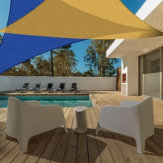 AsterOutdoor Sun Shade Sail Triangle 10&#039; x 10&#039; x 10&#039; UV Block Canopy for Patio