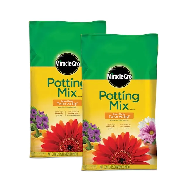 Miracle-Gro Potting Mix, 2 cu. ft., Feeds Plants up to 6 Months