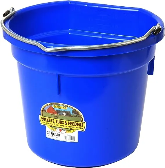 Little Giant 20 Quart Flat Back Plastic Bucket