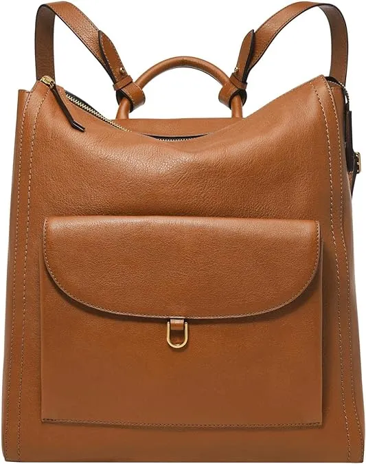 Fossil | Fossil Large Backpack, A-Parker Saddle | Realry