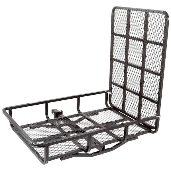 Elevate Outdoor UCC500 Hitch-Mounted Steel Cargo Carrier with Ramp - 500 lb Cap