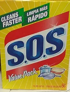 S.O.S Steel Wool Soap Pads - 50 PadsS.O.S Steel Wool Soap Pads - 50 Pads