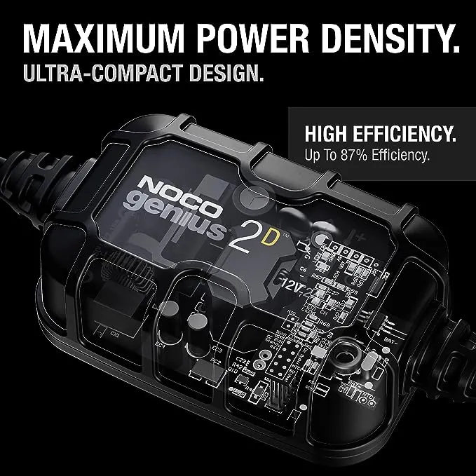 NOCO GENIUS2D 2A Direct-Mount Onboard Battery Charger and Maintainer