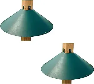 Woodlink 4x4 Pole Post Wrap Around Bird Feeder Squirrel Baffle Guard (2 Pack)