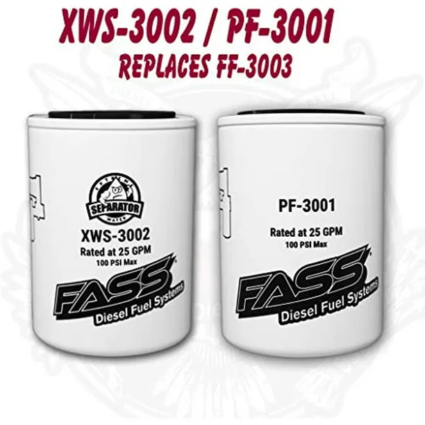 FASS Titanium Series Fuel Filter Package XWS-3002 / PF-3001