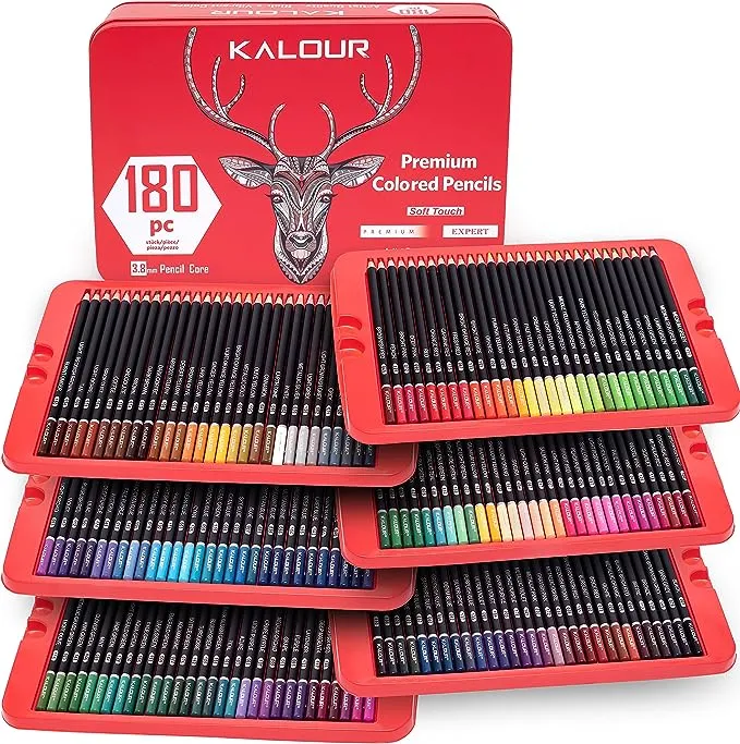 KALOUR 180 Colored Pencil Set