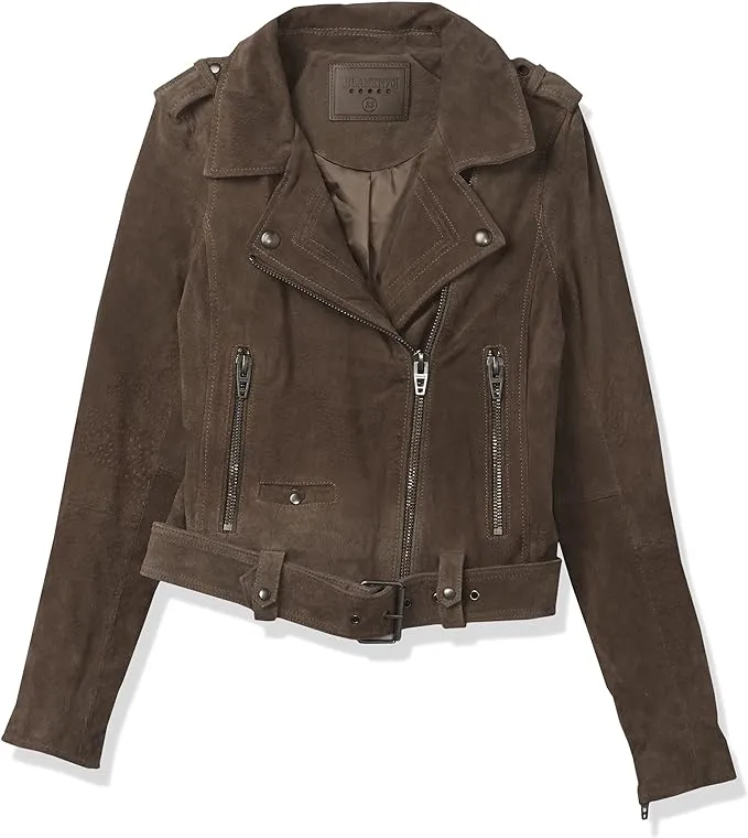 Blanknyc womens Suede Moto Jacket