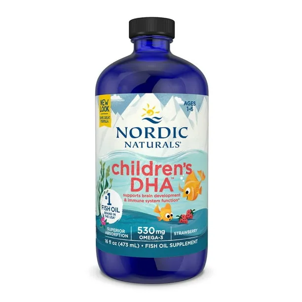 Nordic Naturals, Children's DHA, ДГК для дітей віком від 1 до 6 років, зі смаком полуниці, 473 мл (16 рідк. унцій)