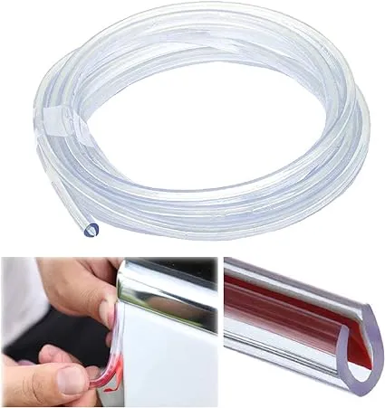 Car Door Edge Guards Clear, 32Ft Rubber Seal Protector U Shape Edge Trim Car Door Edge Protection Fit for Most Car