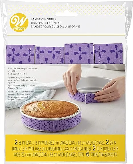 Wilton Bake-Even Cake Strips, 6-Piece