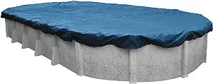 Heavy-Duty 16 ft. x 25 ft. Oval Imperial Blue Winter Pool Cover