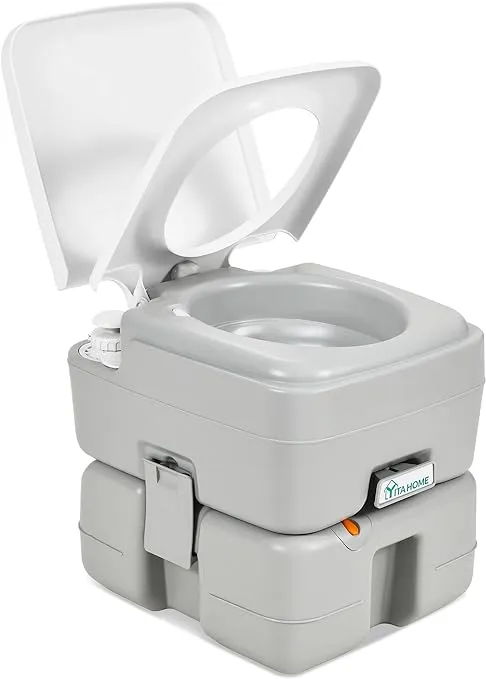 YITAHOME Portable Toilet 3.96 Gallon, Travel RV Potty with T-Type Water Outlets,