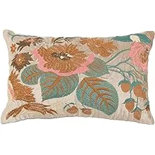 Creative Coop Embroidered Velvet Pillow