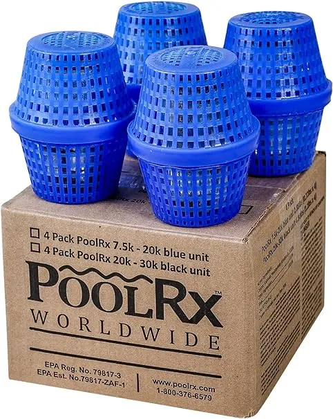 PoolRX Pool Unit #101001 6 Month Algaecide Treats 7.5k-20k gallons, Single, Blue