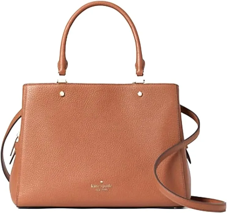 Kate Spade Leila Medium Triple Compartment Satchel, Warm Gingerbread