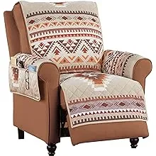 Collections Etc Quilted Neutral Southwest Aztec Furniture Cover