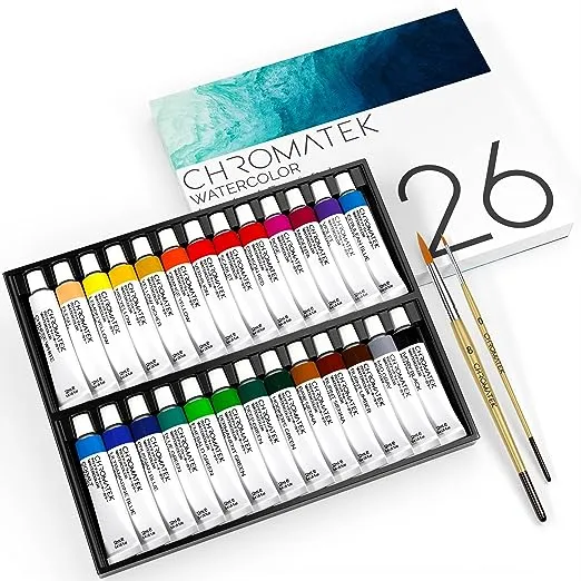 Chromatek Watercolor Paint Set