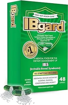 IBgard® for The Dietary Management of Irritable Bowel Syndrome (IBS) Symptoms Including, Abdominal Pain, Bloating, Diarrhea, Constipation?*, 48 Capsules