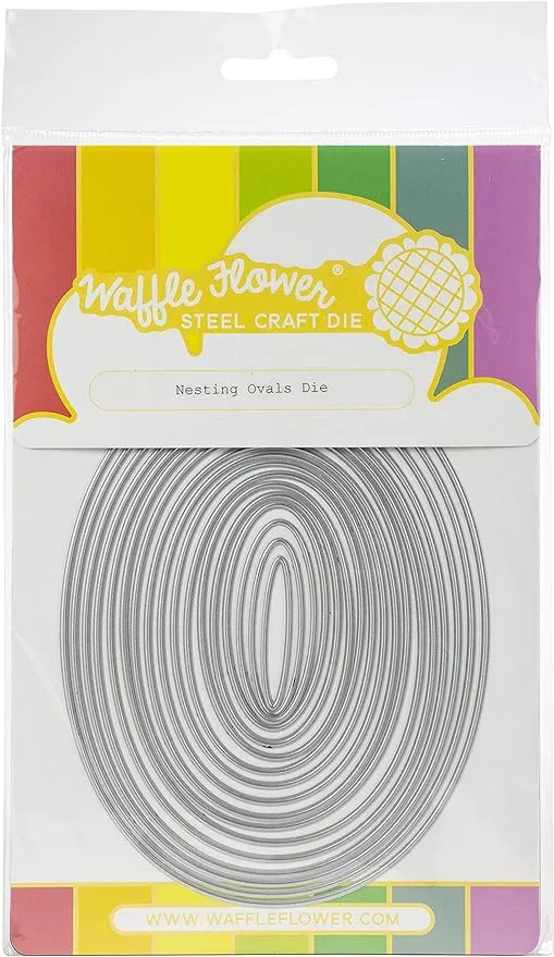 Waffle Flower Die Nesting Ovals