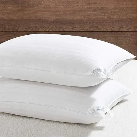 downluxe Bed Pillows Size Set of 2 Down Alternative Pillows