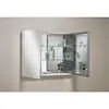 35" x 26" Double Door Reversible Hinge Frameless Mirrored Medicine Cabinet