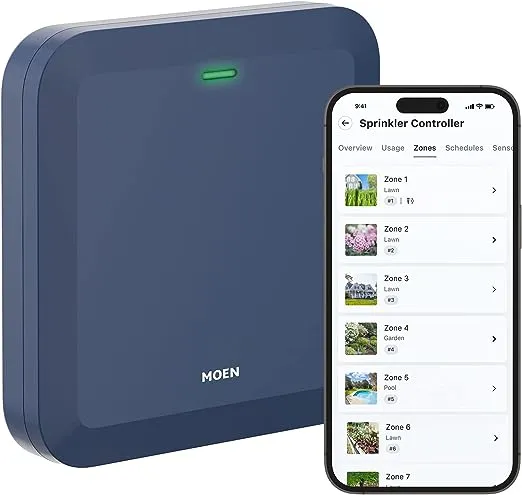 Moen Smart Sprinkler Controller, 16-Zone - WICNT016G1USA