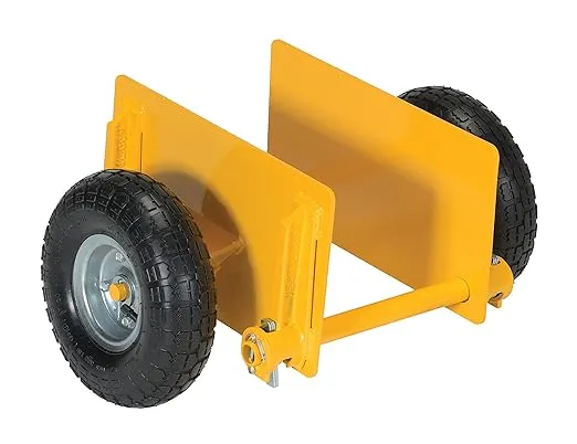 Heavy-Duty Adjustable Pally Dolly w/ 10&quot; Pneumatic Casters