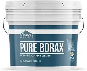 Earthborn Elements Borax Powder (1 Gallon) Multipurpose Cleaner & Detergent Booster Resealable Bucket