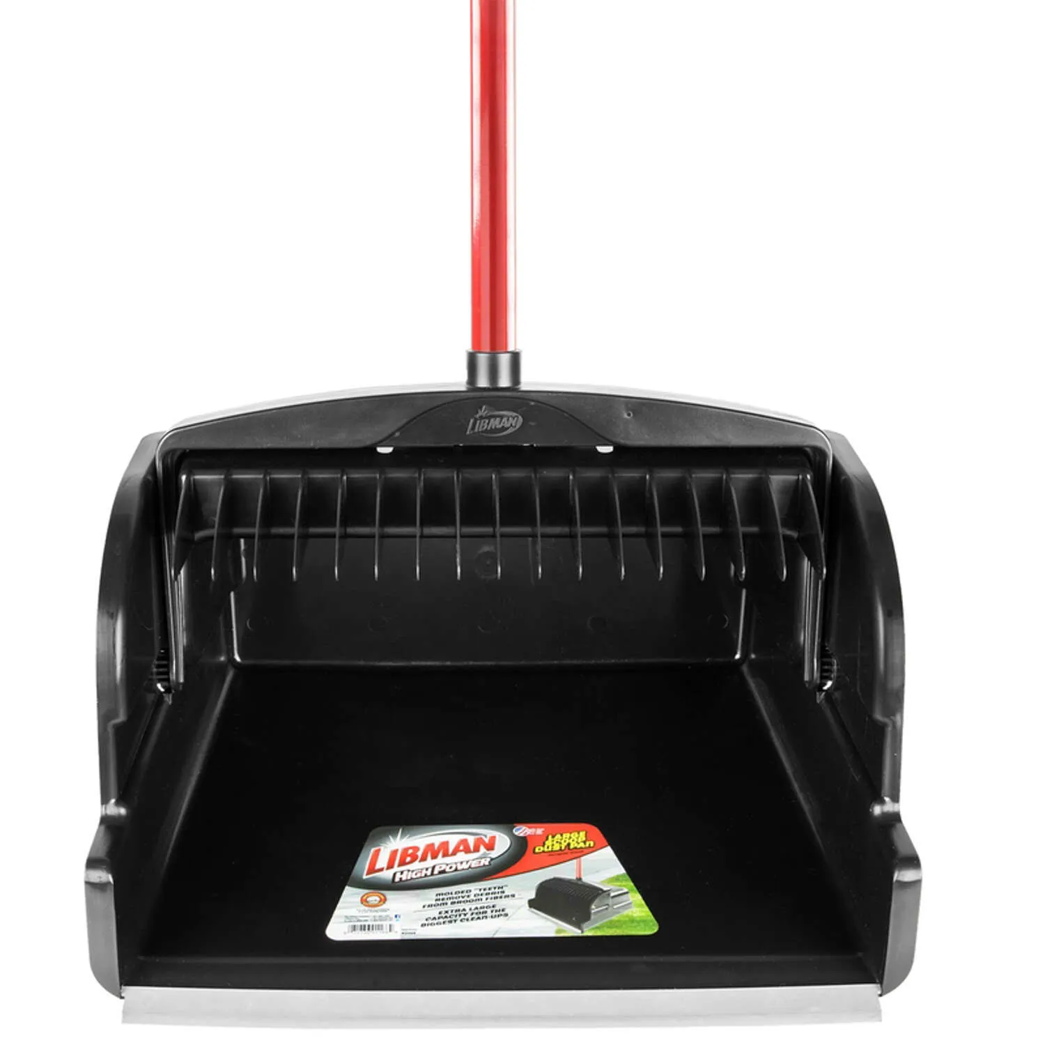 Libman 1168 High Power Scoop Dust Pan, Black - Large