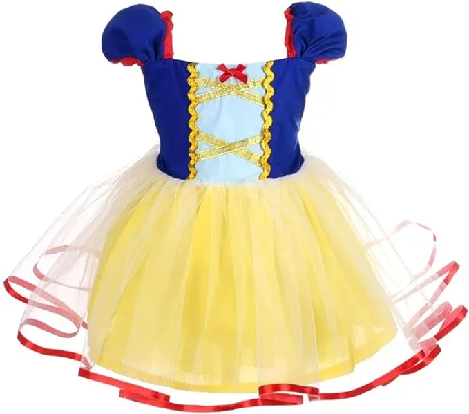 Dressy Daisy Princess Dress with Apron Summer Outfit Casual Wear for Toddler Girls Size 3T