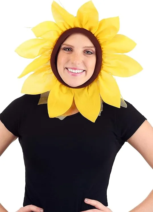 Fun Costumes Sunflower Hood Yellow Flower Headpiece Accessory Standard