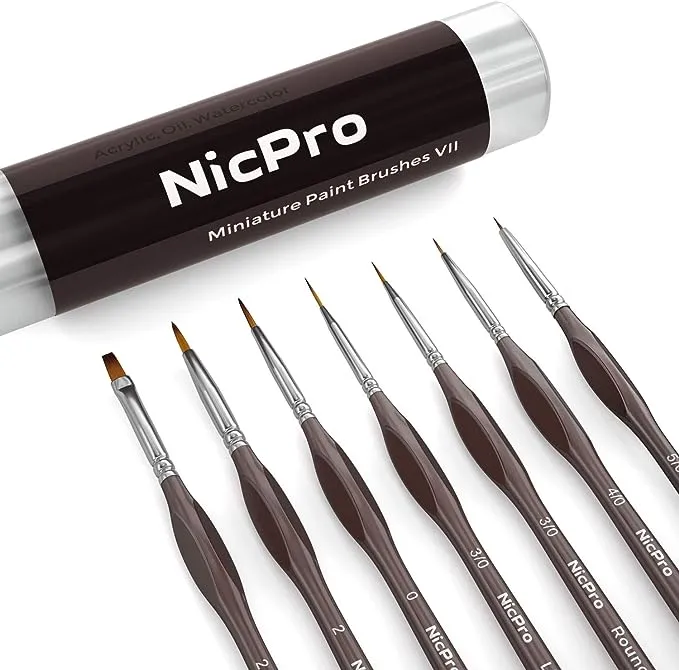 Nicpro Micro Detail Paint Brush Set