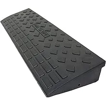 TECHTONGDA Rubber Curb Ramp, Heavy Duty 22000lbs (10 Ton) Weight Capacity Loading Rubber - 35.5’’L×10’’W×3.7’’H