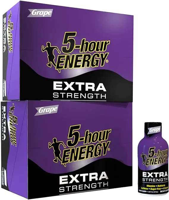 5-hour ENERGY Shot, Extra Strength Grape, 1.93 Ounce, 24 Count