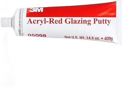 3M Acryl Putty, 05098, Red, 14.5 oz