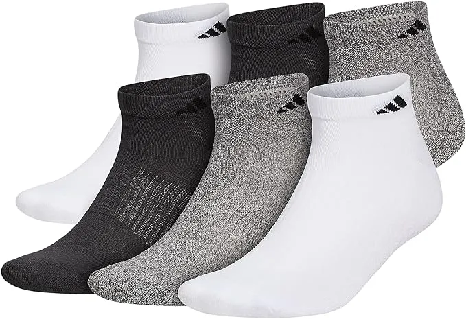 Men's adidas 6-pack Athletic Cushioned Low-Cut Socks