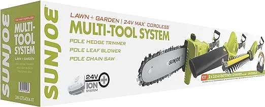 Sun Joe 3-in-1 Yard Care Solution | Hedge Trimmer | Pole Saw | Leaf Blower 