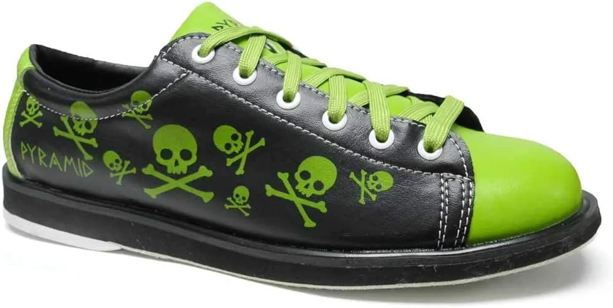 Youth Skull Green/Black Bowling Shoes