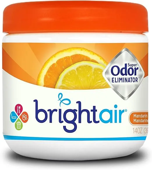 BRIGHT Air Super Odor Eliminator, Mandarin Orange and Fresh Lemon, 14oz