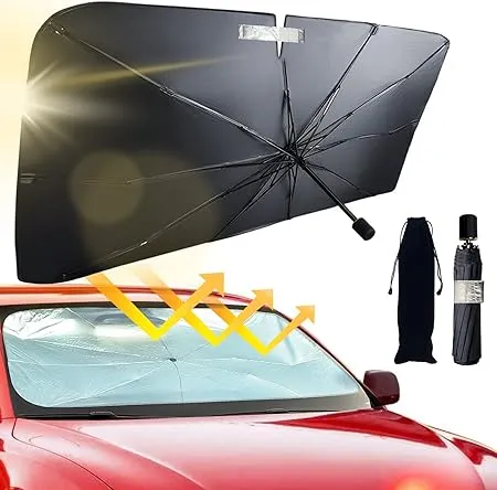 JASVIC Car Windshield Sun Shade Umbrella