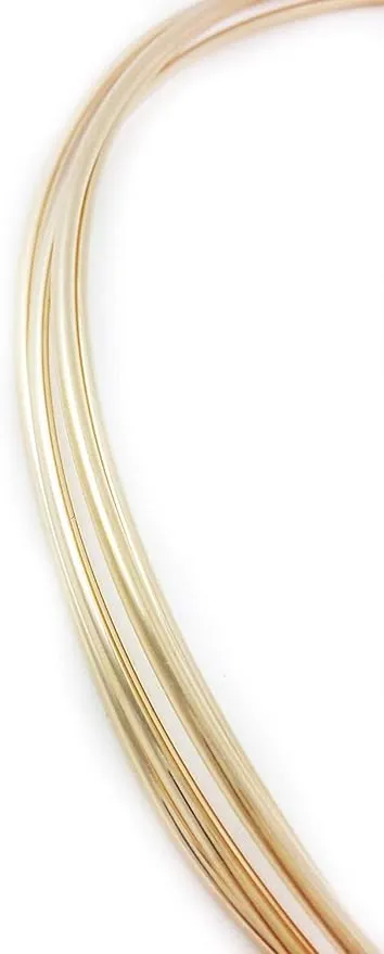 uGems 5 ft 14K Gold Filled Round Wire Half Hard 20 Gauge