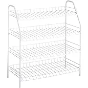 Rubbermaid 4-Tier Shoe Rack White