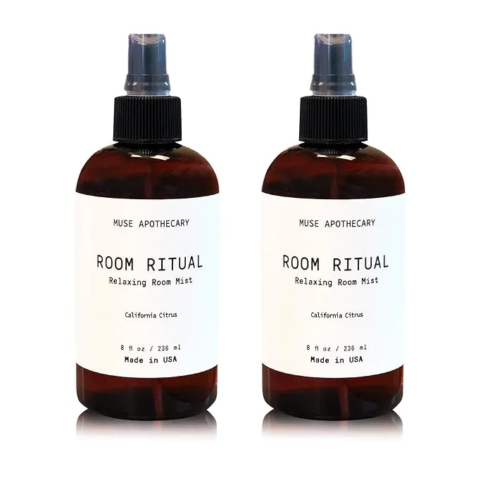 Muse Apothecary Room Ritual Aromatic and Relaxing Room Mist, 8 oz, Infused with Natural Essential Oils Aloe + Eucaly