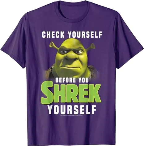 Shrek Check Yourself Before You Shrek Yourself T-Shirt