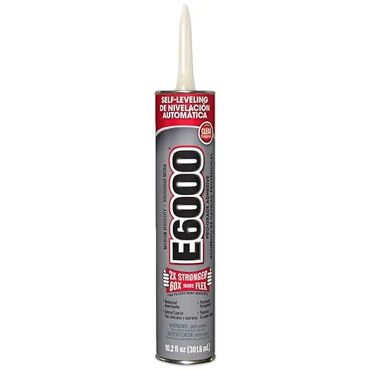 Eclectric Products 232021 E 6000 Adhesive 10.2oz, Size: 10.2 oz, Clear