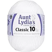 Aunt Lydia Jumbo Crochet Cotton, White