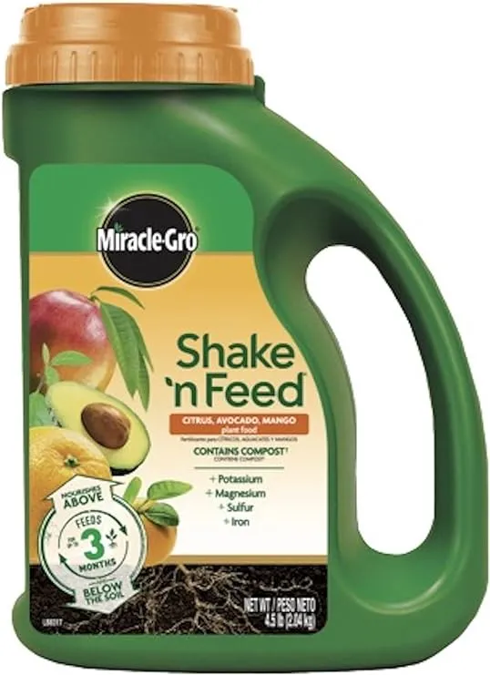 Miracle-Gro - Shake 'N Feed Citrus, Avocado & Mango Plant Food, 8 lbs.