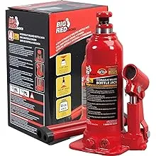 BIG RED 4 Ton (8,000 LBs) Capacity Hydraulic Welded Bottle Jack, TAM90403B