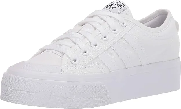 Adidas Originals Nizza Platform White Women's Shoes, Size: 6.5