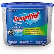 DampRid Fragrance Free Disposable Moisture Absorber with Activated Charcoal, 18 oz., 3 Pack, Moisture Absorber & Odor Remover, Lasts Up To 60 Days, No Electricity Required